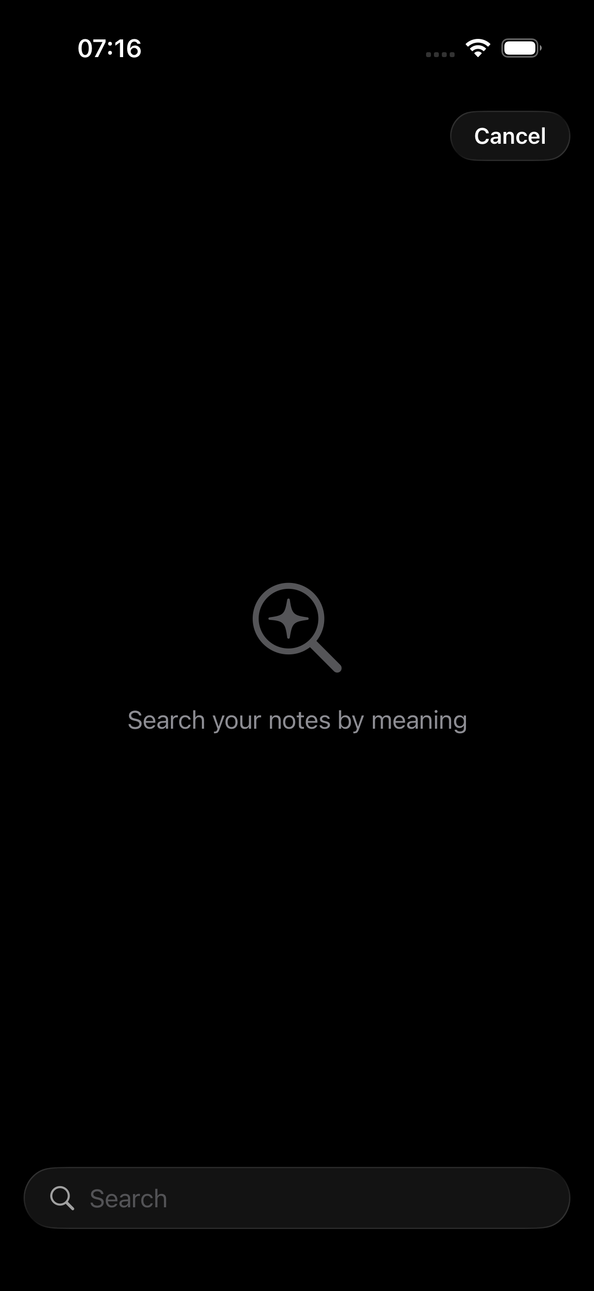 Semantic search interface